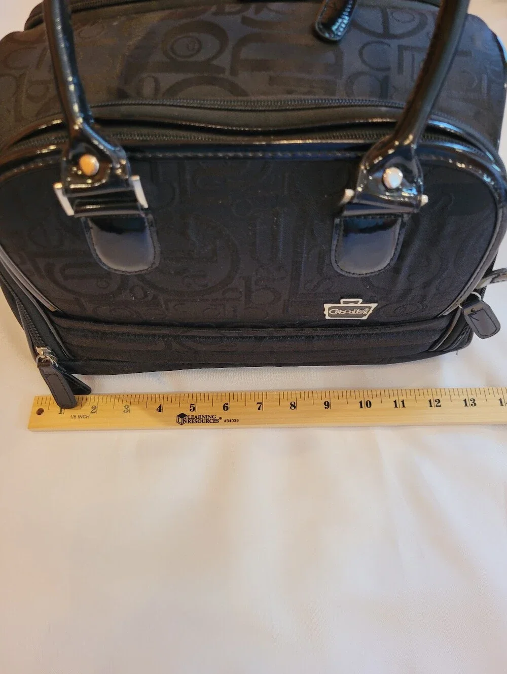 Caboodles Envy Travel Makeup Case Black Wirh Patent Trim